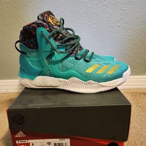 Adidas Men's D Rose 7 Teal Basketball Shoes